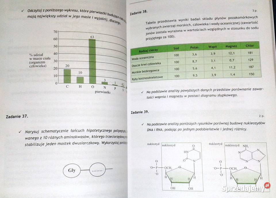 Biologia Zbiór zadań maturalnych Rozszerzony M Pozostałe Chełm