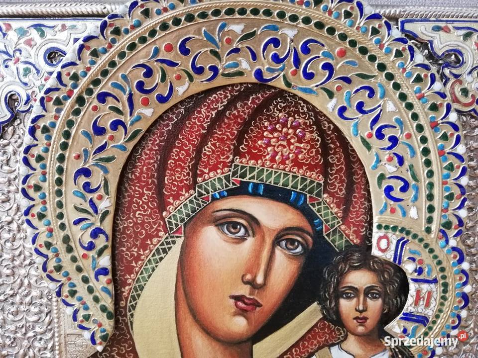 Piękna Ikona Matki Boskiej Kazańskiej Łódź sprzedam
