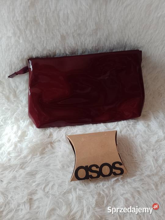 ASOS Design Bordowa torebka do ręki z Londynu czerwony