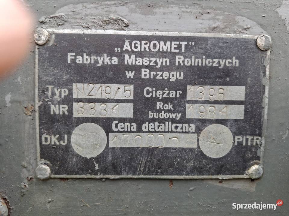 Rozrzutnik AGROMET 35 tony Oryginał Piórków
