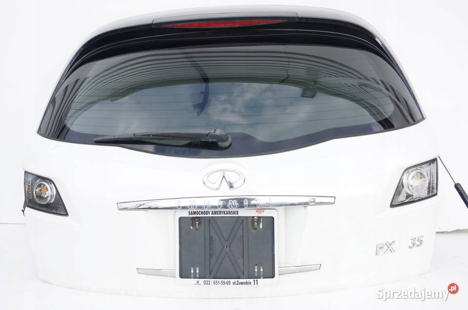 KLAPA TYLNA BAGAŻNIKA KOMPLETNA INFINITI FX35 Nowy Tomyśl