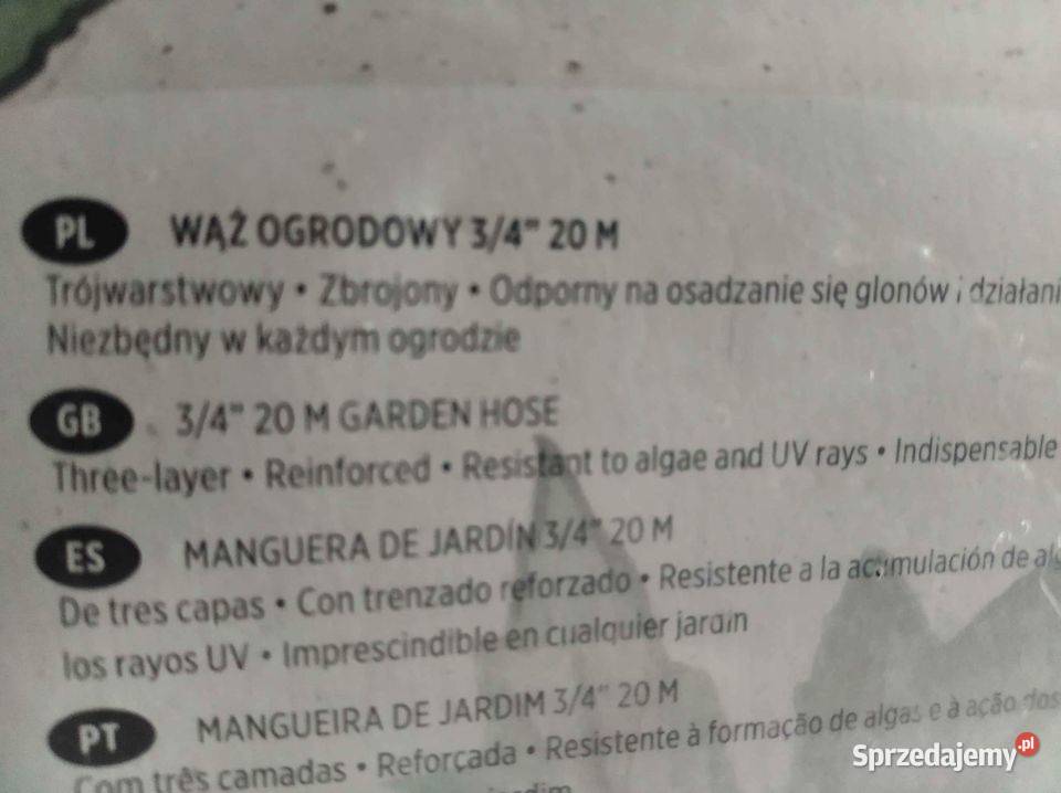 NAJTANIEJ Wąż Ogrodowy Zbrojony 34 3wartwowy dł Zabrze sprzedam