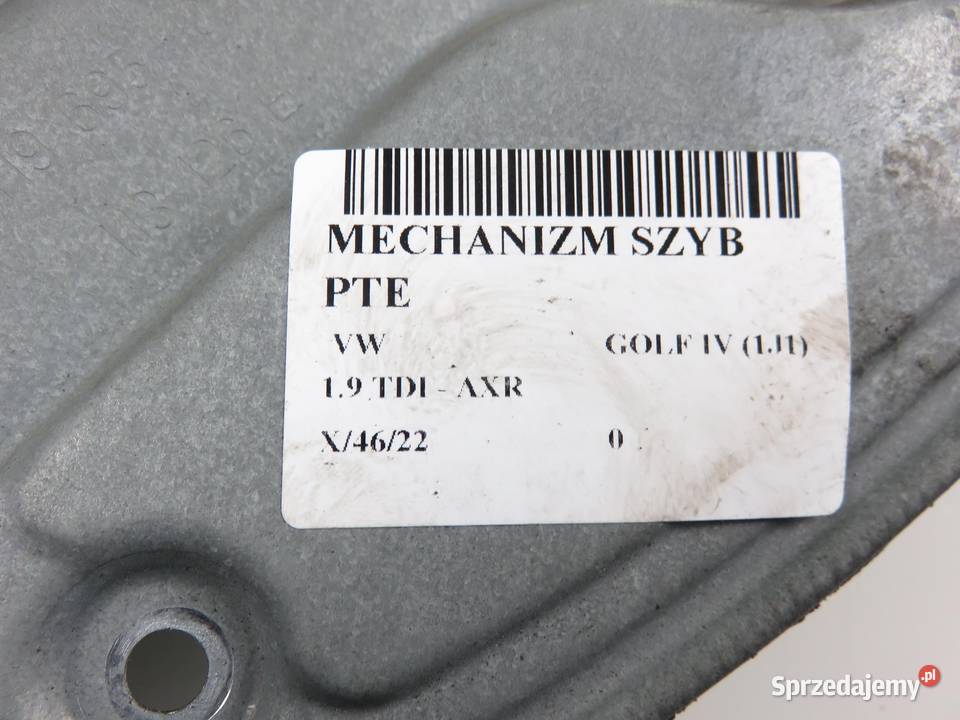 PODNOŚNIK SZYBY PRAWY TYLNY VW GOLF IV sprzedam