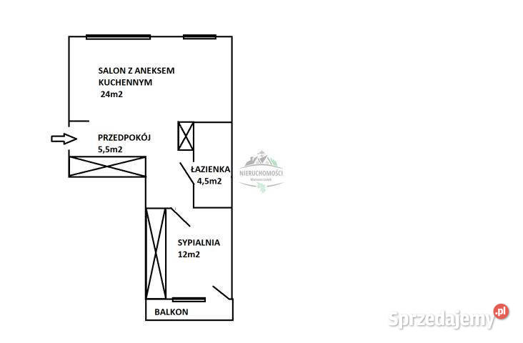 Mieszkanie sprzedam 4602m2 2 pokoje Warszawa
