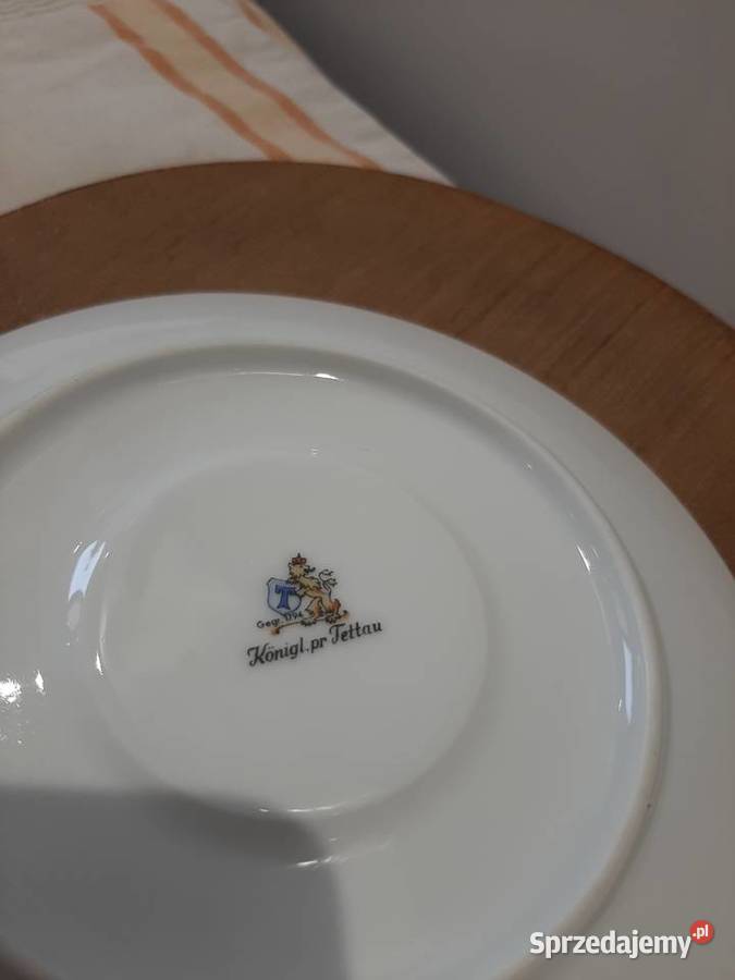 Filiżanka i podstawka Tettau Porcelana i szkło