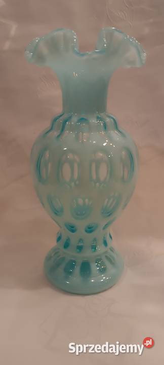 Wazon ze szkła opalescent hobnail sprzedam