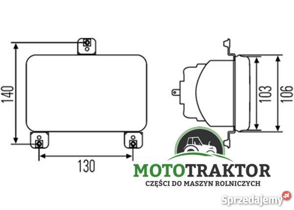 Lampa przednia Massey Ferguson 3060 3080 3610 kujawsko-pomorskie Łążynek