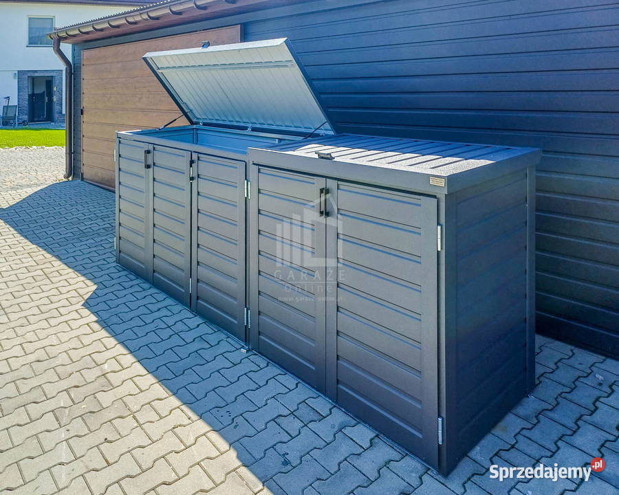 Zabudowa koszy na śmieci wiata obudowa Toruń