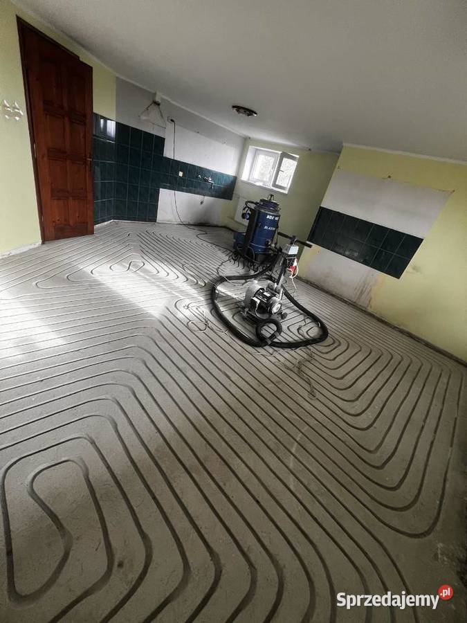 Frezowanie pod ogrzewanie podłogowe Małopolska małopolskie Słopnice