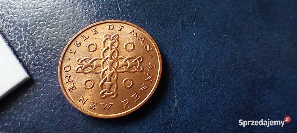 Stare monety 1 nowy pens 1971 Wyspa Man