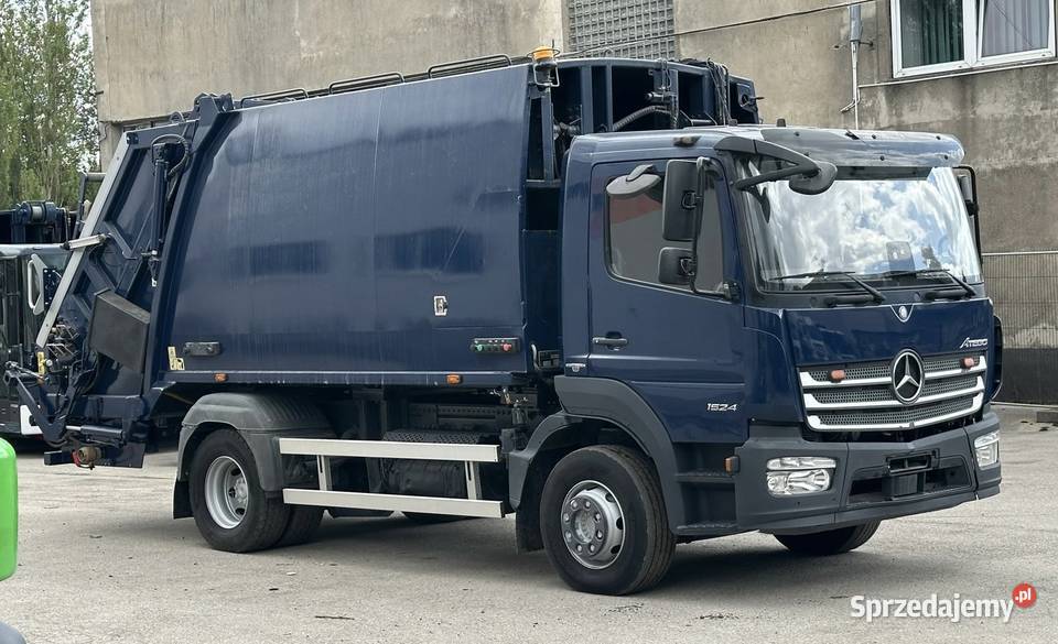 Mercedes Atego 1524 śmieciarka NTM 14m3 EURO 6 gniazdo USB Śmieciarki Wola Murowana
