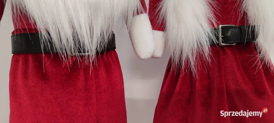 Skrzaty świąteczne Mikołaj czerwony biały Lipnica