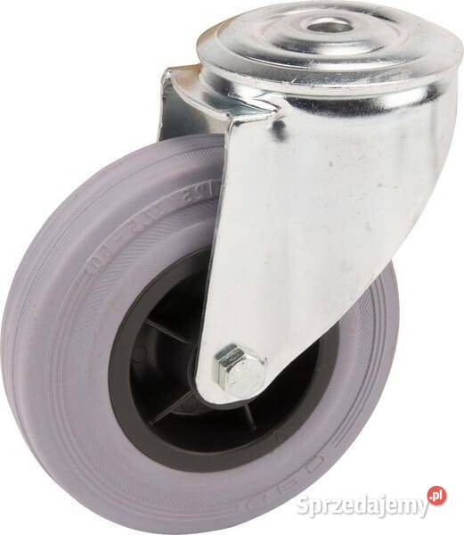 Koła skrętne z czarnymi oponami gumowymi Kamionna