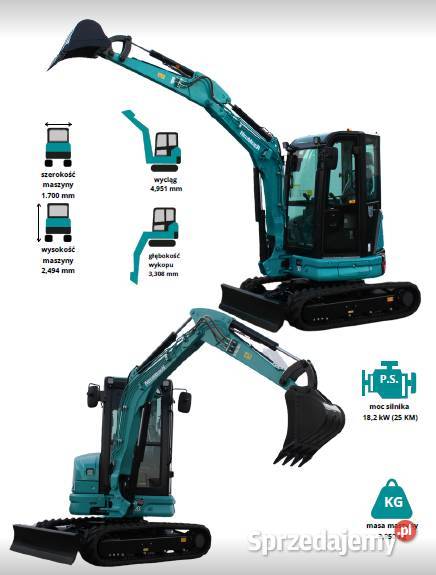 Minikoparka Neumeier 25UF małopolskie Tarnów sprzedam