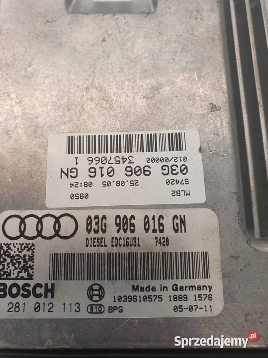 KOMPUTER STEROWNIK AUDI A6 C6 20 TDI 03G906016GN Komputery Przystajń