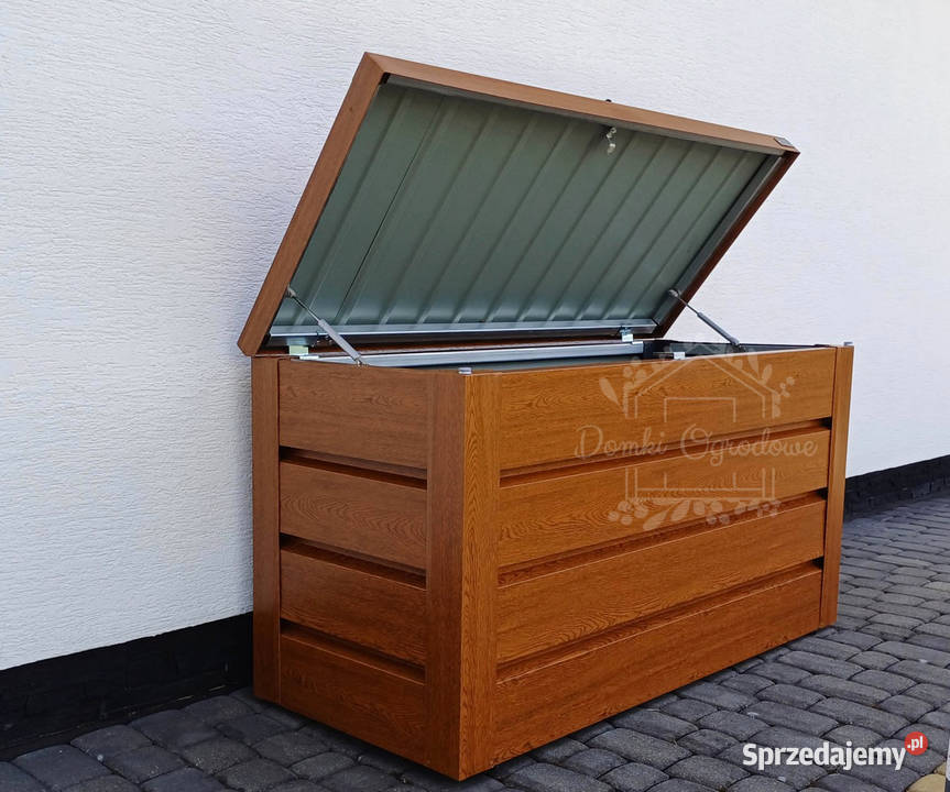 Skrzynia ogrodowa metalowa kufer 150x60x70 złoty małopolskie Brzesko