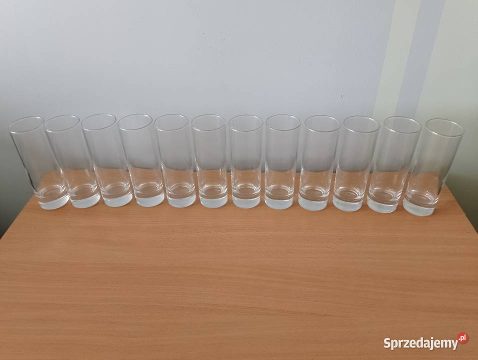 SZKLANKI wysokie do napojów pokale 6 sztuk grube Złotniki sprzedam