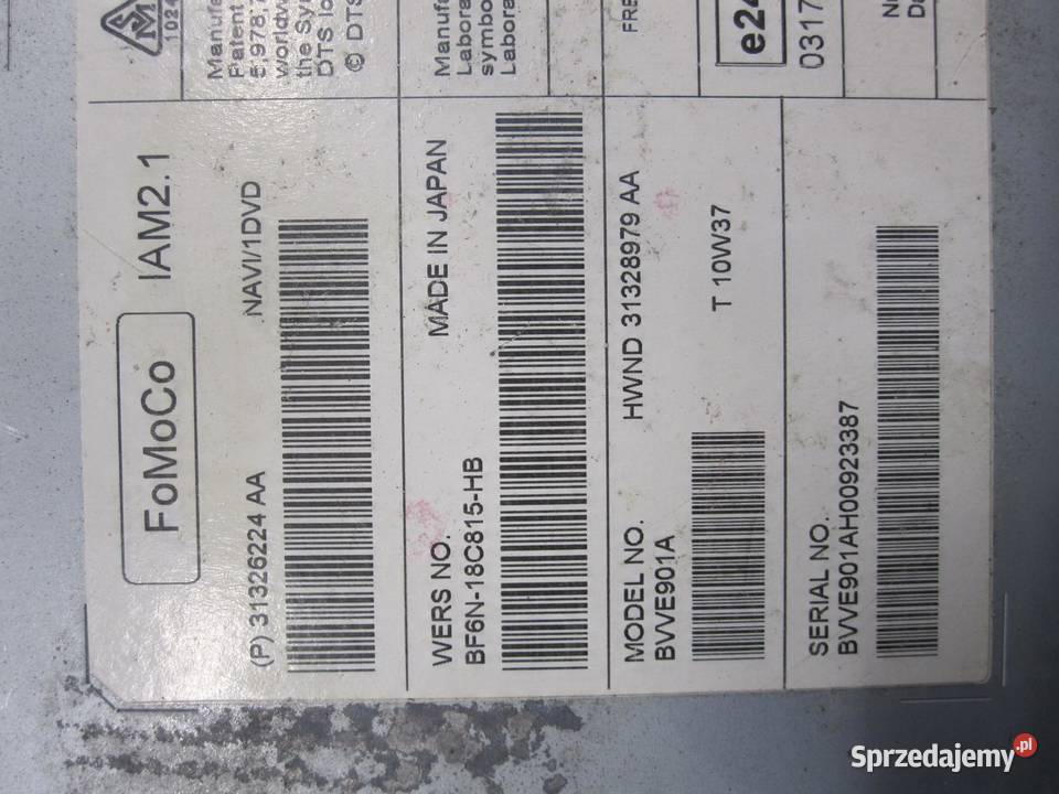 VOLVO S60 II 11r radio CD nawigacja 31326224AA osobowe sprzedam