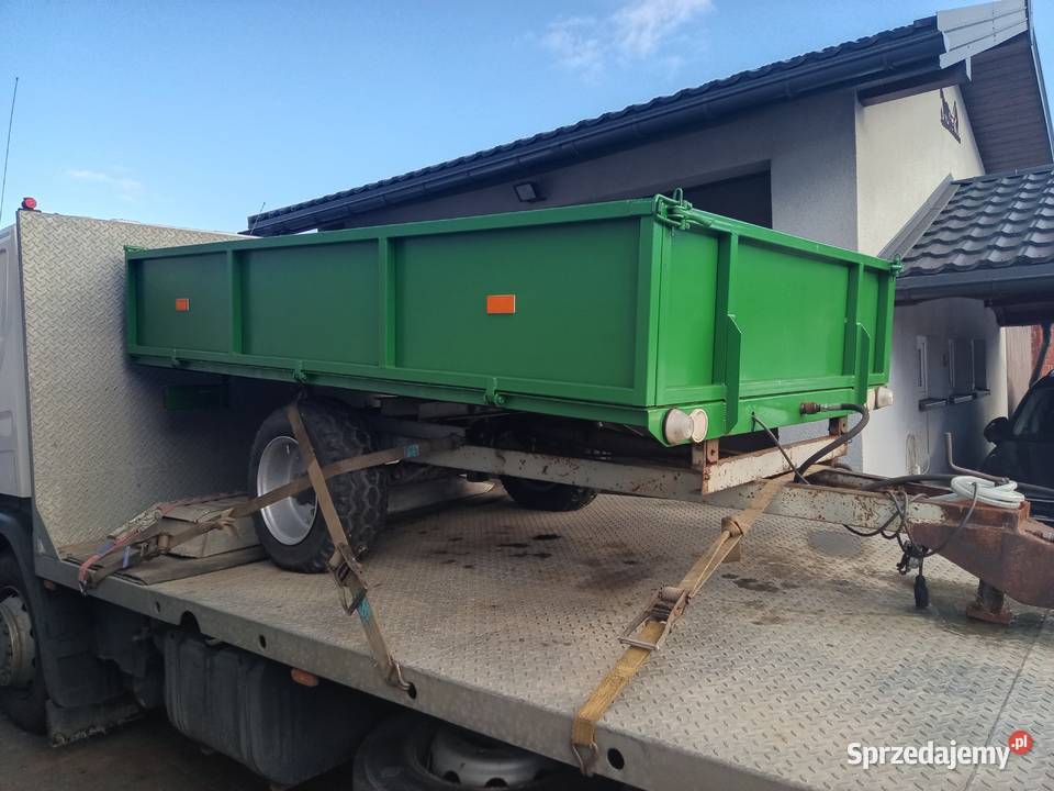 Przyczepa 1osiowa wywrotka oryginalna Tychy