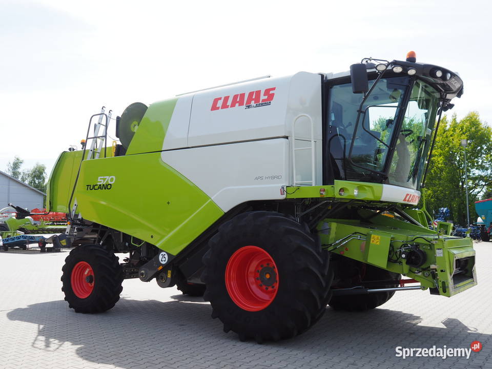 Claas Tucano 570 V770 Kombajn zbożowy rotorowy Stół do rzepaku Zbożowe Stęszew
