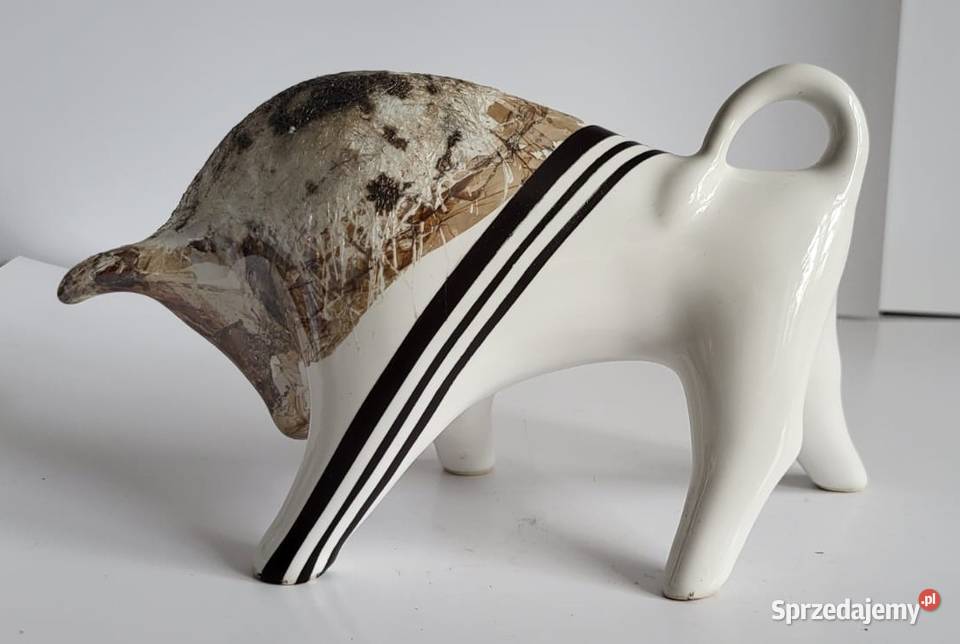 BYK Znak zodiaku Figurka Byczek ceramiczny Sierakowice