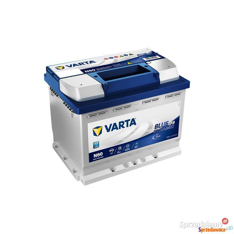 Akumulator 60Ah 640A EFB Varta N60 DARMOWY DOWÓZ Białystok