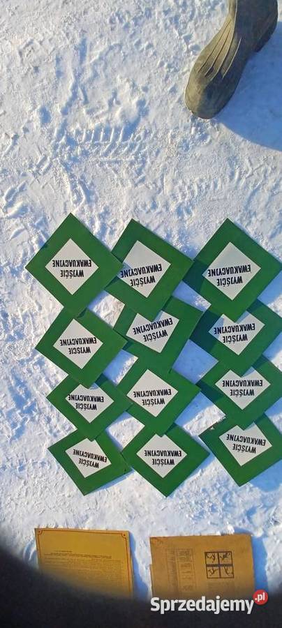 Stare tablice BHP informacyjne i instrukcja Osipy-Kolonia