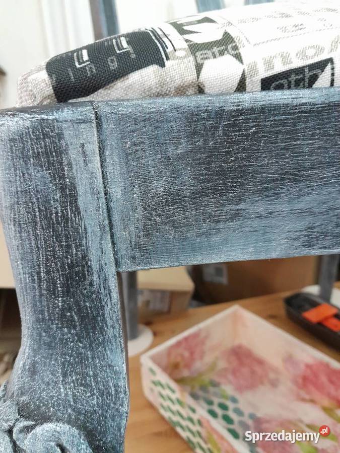 Shabby Chic krzesło 45cm Fotele i krzesła obrotowe Meble Oleśnica