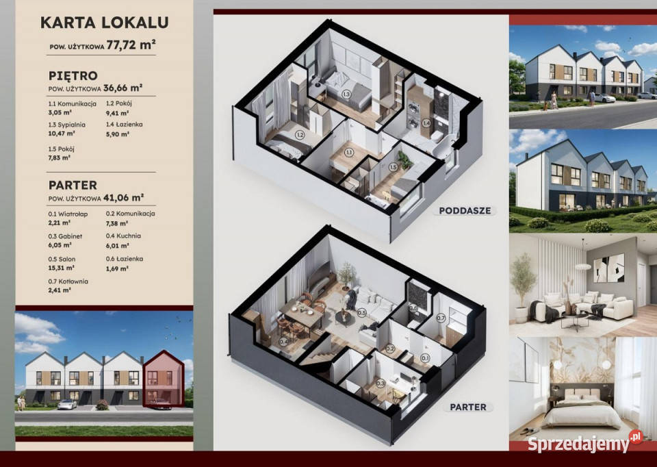 Dom bliźniak Lublin 7772m2 10254zł/m2