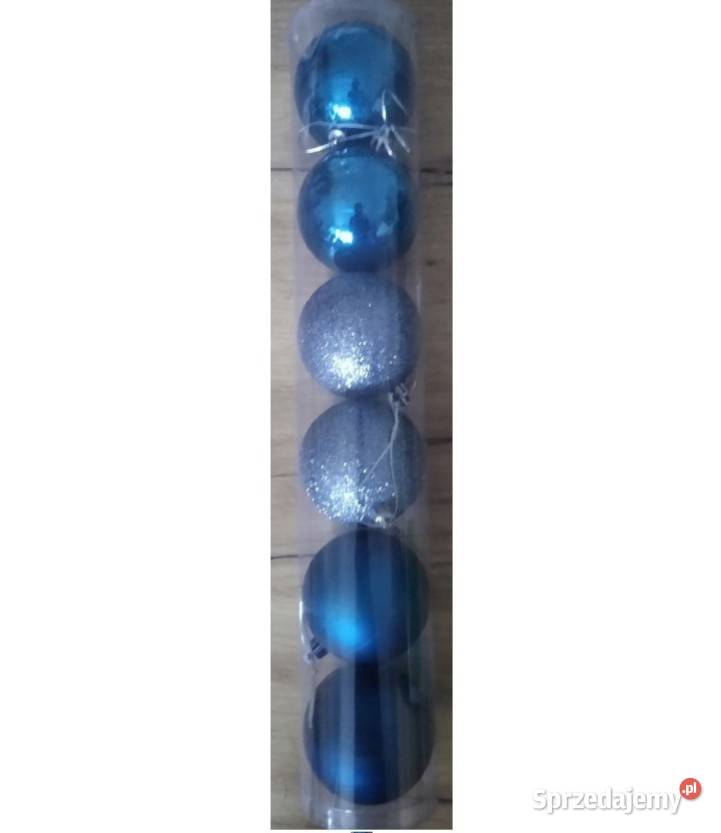 Bombki niebieskie różne 6 sztuk tuba Kraków
