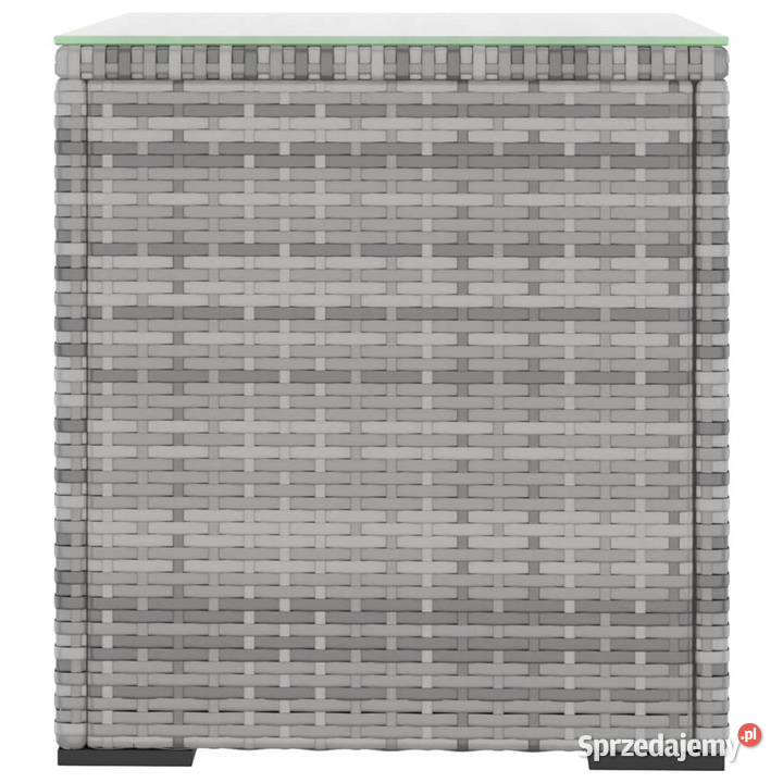 Stolik boczny szary 40x37x405 rattan PEhartowane Warszawa sprzedam