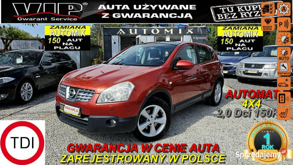 Nissan Qashqai SPRZEDANY 20 dCi4X4 AUTOMAT 314000km Świdnica