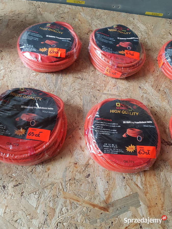GRUBY 3Gx25MM PRZEDŁUŻACZ 30m OGRODOWY Głogowa sprzedam