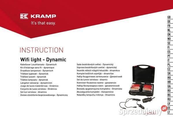 Zestaw lamp bezprzewodowych LED kwadratowych 12V małopolskie Kamionna