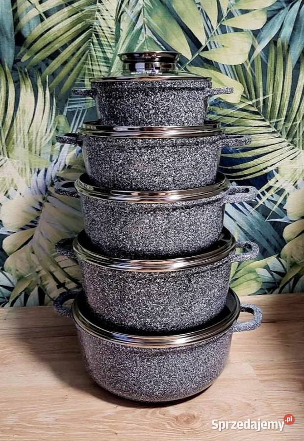 Zestaw garnków ceramicznogranitowych