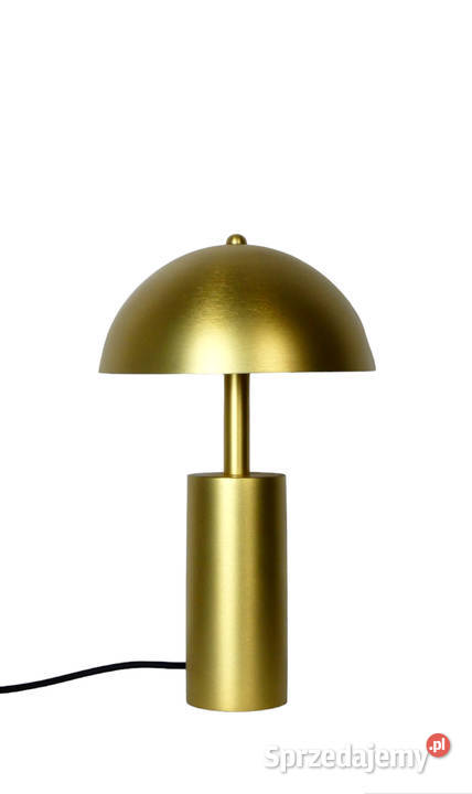 Złota metalowa lampa stołowa GYSTA Nowe