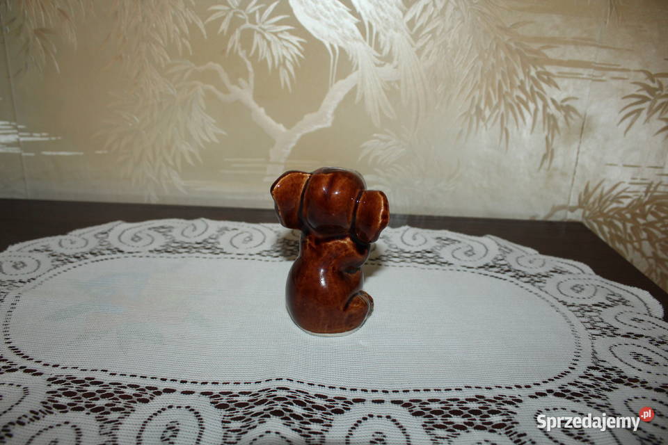 Słonik Porcelit Ceramika metka PRL śląskie