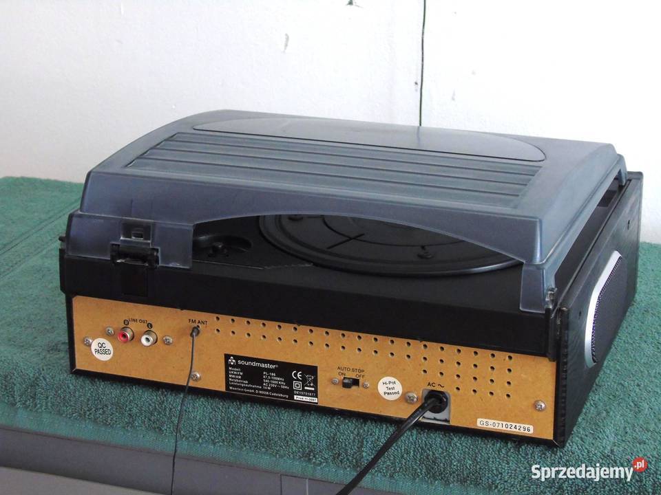Gramofon stereo z radiem głośniki sprawny sprzedam