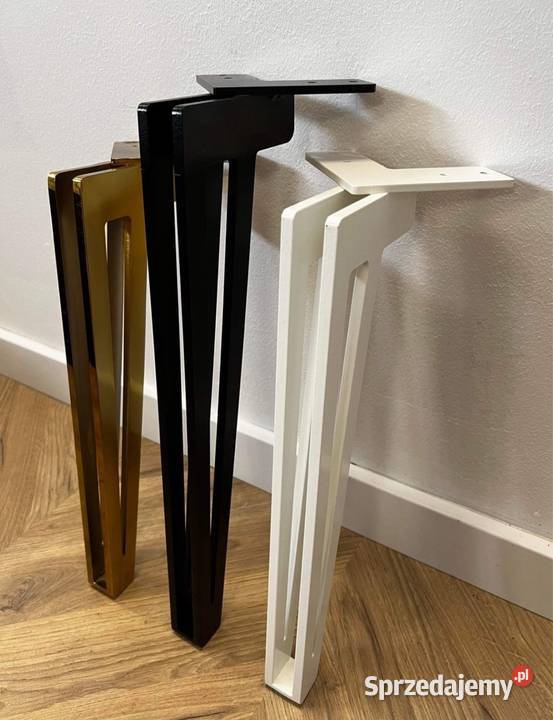 Czarna Noga metalowe Nogi loft Stolik kawowy 70