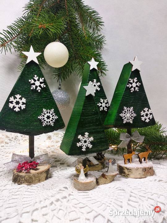 Zielone dekoracyjne choineczki Wrocław