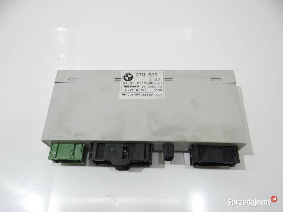 MODUŁ STEROWNIK DACHU BMW E93 7199885 Strzyżewice