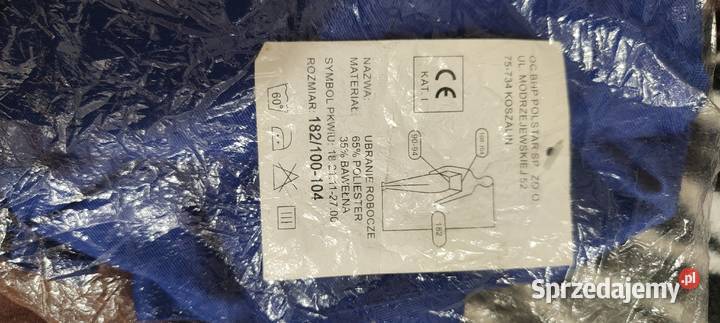 Ubranie Robocze Komplet Spodnie Plus Bluza