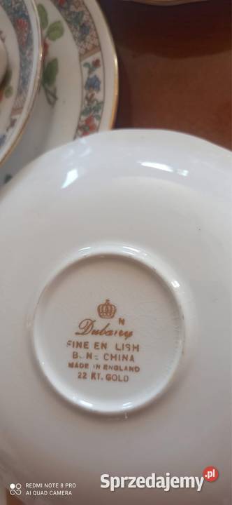 Filiżanka z talerzykiem deserowym Dubarry Porcelana i szkło pomorskie Gdańsk