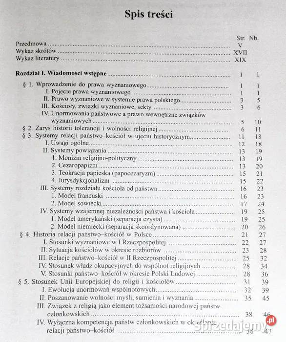 Prawo wyznaniowe Podręczniki Prawnicze A Chełm