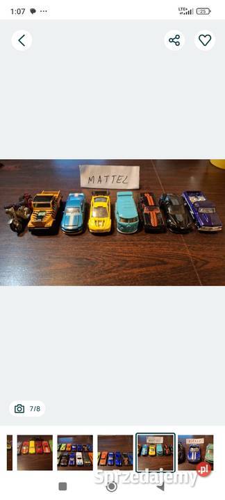 Resoraki HOT WEELS BURAGO MATELL 60 25 dolnośląskie