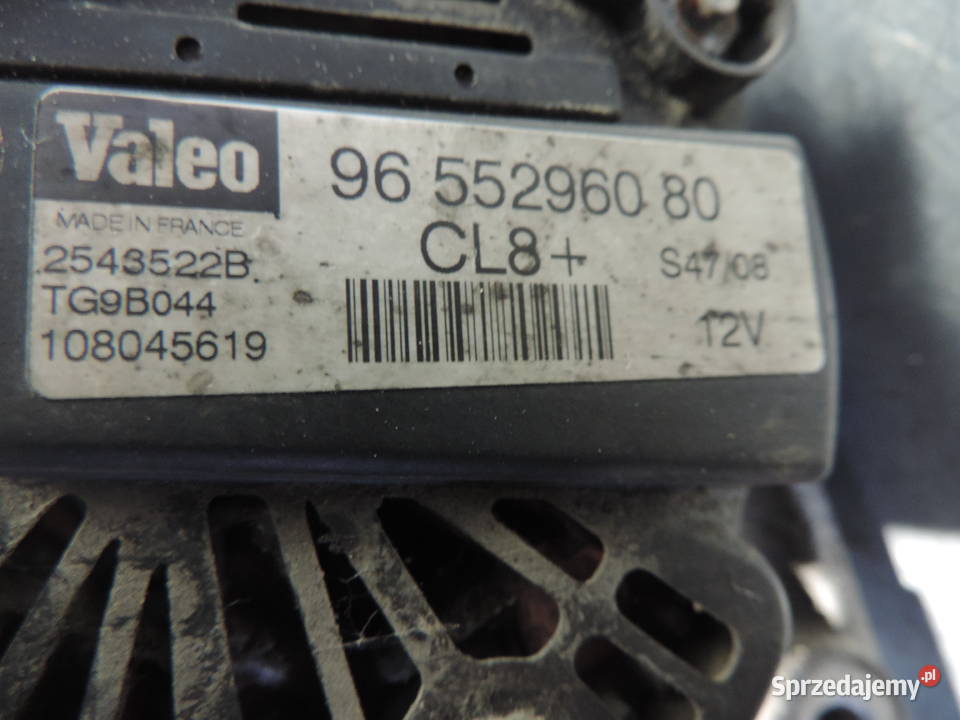 ALTERNATOR PEUGEOT 207 CITROEN C3 C2 14 HDI małopolskie Nowy Sącz