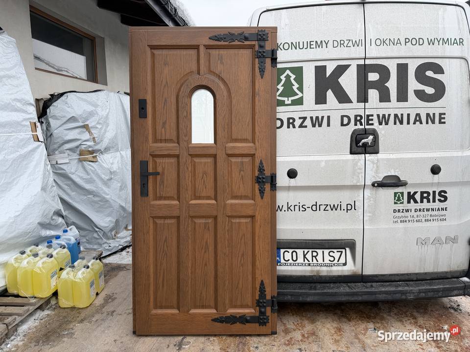 DRZWI zewnetrzne złoty dąb ręki CZYSTE POWIETRZE małopolskie Zakopane