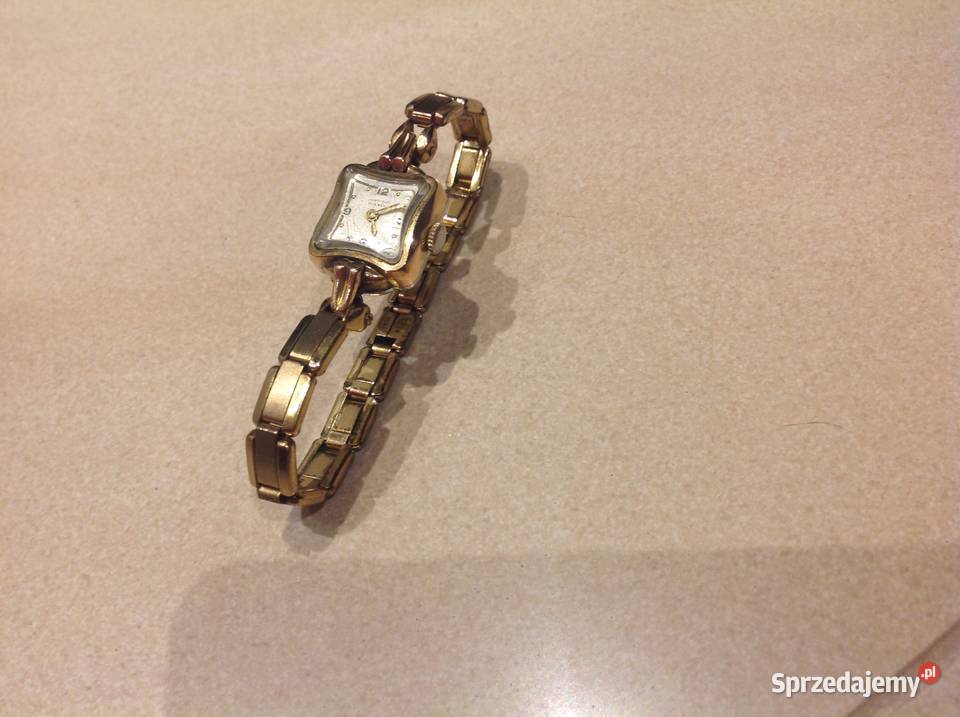 Zegarek damski pozłacany JUNGHANS 15 JEWELS Nowa Sól