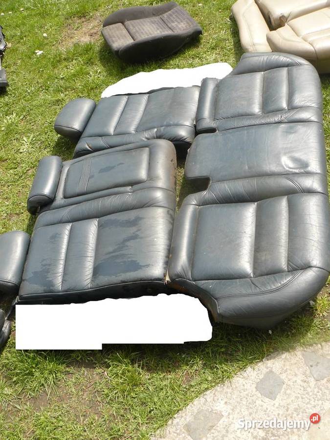 Kanapa tylna skórzana Niebieska Volvo 850 S70 Wyposażenie wnętrza Kraków