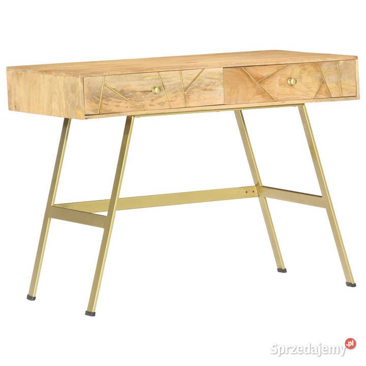 Biurko z szufladami 100x55x75 lite drewno mango mazowieckie Warszawa